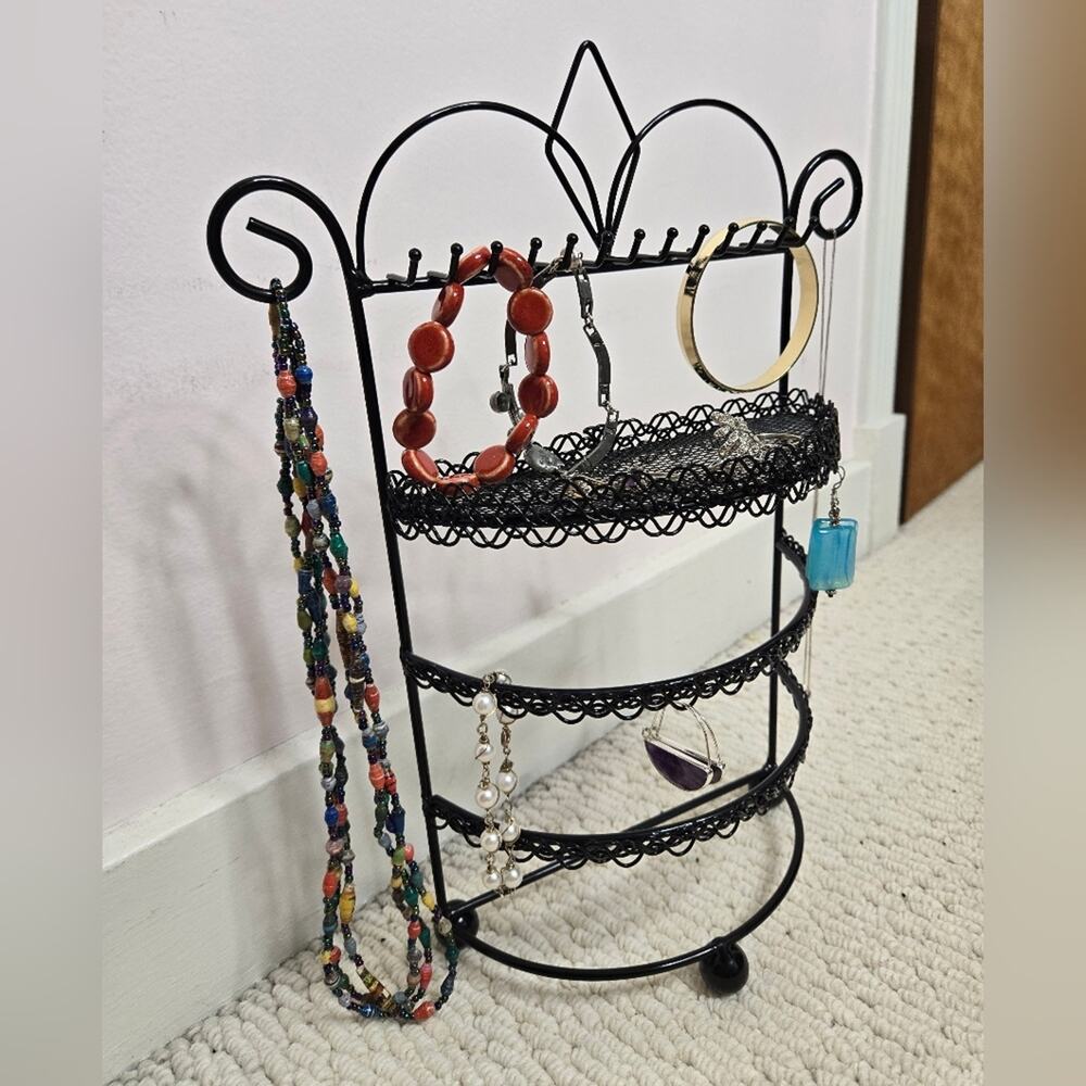 Black 4 Tier Jewelry Organizer - Picture 8 of 8